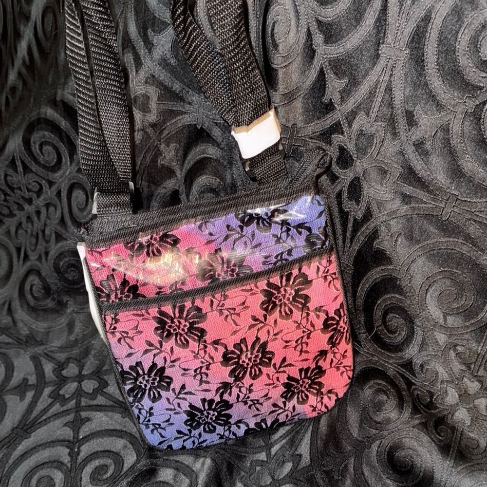 Disney descendants Floral Gradient  metallic Crossbody Bag
